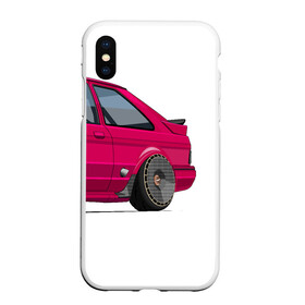 Чехол для iPhone XS Max матовый с принтом Ford Escort art в Екатеринбурге, Силикон | Область печати: задняя сторона чехла, без боковых панелей | art | ford | fordescort | rs | stance