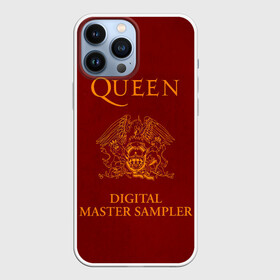 Чехол для iPhone 13 Pro Max с принтом Digital Master Sampler   Queen в Екатеринбурге,  |  | Тематика изображения на принте: freddie mercury | paul rodgers | queen | quen | альбом | брайан мэй | глэм | джон дикон | квин | королева | куин | меркури | меркьюри | музыкант | мэркури | певец | песня | поп | роджер тейлор | рок группа | фаррух булсара