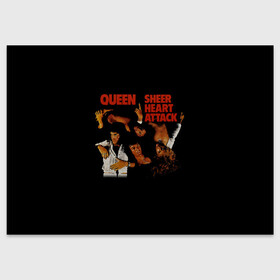 Поздравительная открытка с принтом Sheer Heart Attack - Queen в Екатеринбурге, 100% бумага | плотность бумаги 280 г/м2, матовая, на обратной стороне линовка и место для марки
 | Тематика изображения на принте: freddie mercury | paul rodgers | queen | quen | альбом | брайан мэй | глэм | джон дикон | квин | королева | куин | меркури | меркьюри | музыкант | мэркури | певец | песня | поп | роджер тейлор | рок группа | фаррух булсара