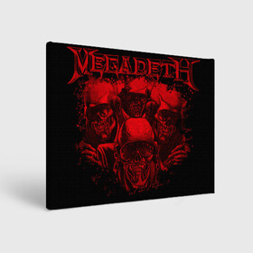 Холст прямоугольный с принтом Megadeth skeletons в Екатеринбурге, 100% ПВХ |  | alternative | megadeth | metall | music | rock | альтернатива | мегадез | металл | музыка | рок