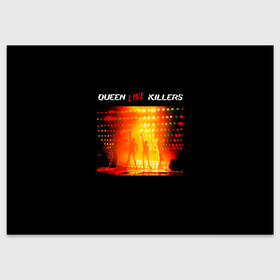 Поздравительная открытка с принтом Live Killers - Queen в Екатеринбурге, 100% бумага | плотность бумаги 280 г/м2, матовая, на обратной стороне линовка и место для марки
 | freddie mercury | paul rodgers | queen | quen | альбом | брайан мэй | глэм | джон дикон | квин | королева | куин | меркури | меркьюри | музыкант | мэркури | певец | песня | поп | роджер тейлор | рок группа | фаррух булсара