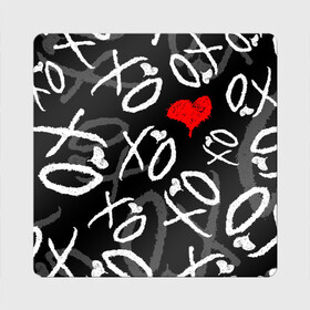 Магнит виниловый Квадрат с принтом The Weeknd - XO в Екатеринбурге, полимерный материал с магнитным слоем | размер 9*9 см, закругленные углы | Тематика изображения на принте: abel makkonen tesfaye | after hours | beauty behind the madness | kiss land | starboy | the weeknd | the weekеnd | xo | артист | музыка | уикнд