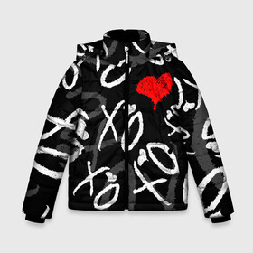 Зимняя куртка для мальчиков 3D с принтом The Weeknd - XO в Екатеринбурге, ткань верха — 100% полиэстер; подклад — 100% полиэстер, утеплитель — 100% полиэстер | длина ниже бедра, удлиненная спинка, воротник стойка и отстегивающийся капюшон. Есть боковые карманы с листочкой на кнопках, утяжки по низу изделия и внутренний карман на молнии. 

Предусмотрены светоотражающий принт на спинке, радужный светоотражающий элемент на пуллере молнии и на резинке для утяжки | abel makkonen tesfaye | after hours | beauty behind the madness | kiss land | starboy | the weeknd | the weekеnd | xo | артист | музыка | уикнд