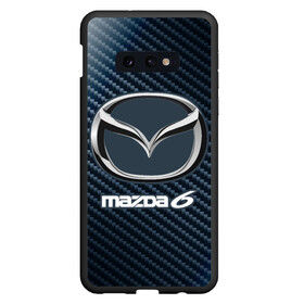 Чехол для Samsung S10E с принтом MAZDA 6 - Карбон в Екатеринбурге, Силикон | Область печати: задняя сторона чехла, без боковых панелей | auto | logo | mazda | mazda 6 | moto | symbol | авто | автомобиль | гонки | знак | карбон | лого | логотип | логотипы | мазда | марка | машина | мото | символ | символы