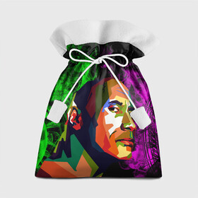 Подарочный 3D мешок с принтом Дуэйн Джонсон АРТ Скала в Екатеринбурге, 100% полиэстер | Размер: 29*39 см | актер | боец | вектор | джонсон | дуэйн | зеленый | лицо | лысый | неон | огонь | пламя | реслинг | селебрити | скала | фиолетовый | харизма