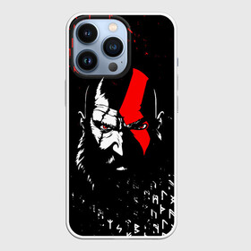 Чехол для iPhone 13 Pro с принтом GOD OF WAR КРАТОС И РУНЫ в Екатеринбурге,  |  | Тематика изображения на принте: ascension | betrayal | chains of olympus | cratos | ghost of sparta | god of war | hack and slash | kratos | logo | ragnarok | rune | бог войны | год ов вар | год оф вар | игра | иероглифы | кратос | лого | логотип | рагнарёк | руны | символы | эмблема