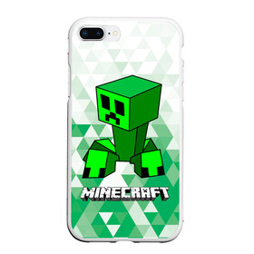 Чехол для iPhone 7Plus/8 Plus матовый с принтом Minecraft Creeper ползучий камикадзе в Екатеринбурге, Силикон | Область печати: задняя сторона чехла, без боковых панелей | creeper | green minecraft | minecraft | minecraft creeper | minecraft dungeons | детские игры | зеленый майнкрафт | камикадзе | крипер | крипер майнкрафт | криппер | майнкрафт крипер | майнкрафт подземелье | минекрафт | мобы