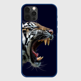 Чехол для iPhone 12 Pro Max с принтом Оскал тигра | Большая кошка в Екатеринбурге, Силикон |  | 2022 | big teeth | fangs | grin | tiger | tigr | tigris | большая кошка | большие зубы | клыки | новый год | оскалиться | острые клыки | полосатая кошка | скалить | скалить зубы | тигр