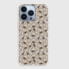 Чехол для iPhone 13 Pro с принтом Щенки Бульдога в Екатеринбурге,  |  | animal | bulldog | dog | french bulldog | french bulldog p | pit bull | бойцовская собака | бульдог | год собаки | друг человека | животное | зверь | кинолог | пёс | питбуль | собака французский бульдог | собаковод