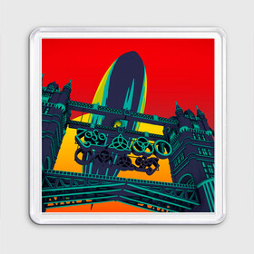Магнит 55*55 с принтом Logo Led Zeppelin в Екатеринбурге, Пластик | Размер: 65*65 мм; Размер печати: 55*55 мм | alternative | led zeppelin | metall | music | rock | альтернатива | лед зеппелин | лэд зепелин | металл | музыка | рок