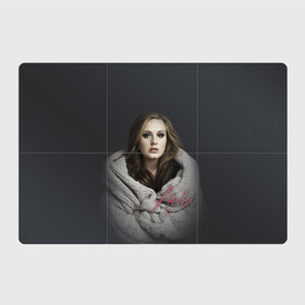 Магнитный плакат 3Х2 с принтом Фото Адель в Екатеринбурге, Полимерный материал с магнитным слоем | 6 деталей размером 9*9 см | девушка | имя | певица | свитер | фото