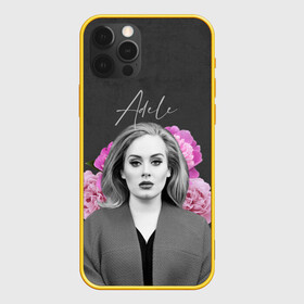 Чехол для iPhone 12 Pro с принтом Flowers Adele в Екатеринбурге, силикон | область печати: задняя сторона чехла, без боковых панелей | имя | надпись | певица | текстура | цветы