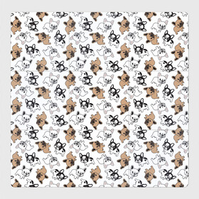 Магнитный плакат 3Х3 с принтом Бульдожики в Екатеринбурге, Полимерный материал с магнитным слоем | 9 деталей размером 9*9 см | Тематика изображения на принте: animal | bulldog | dog | french bulldog | french bulldog p | pit bull | бойцовская собака | бульдог | год собаки | друг человека | животное | зверь | кинолог | пёс | питбуль | собака французский бульдог | собаковод