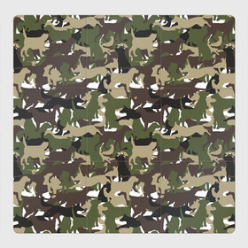 Магнитный плакат 3Х3 с принтом Камуфляж из Собак (Camouflage) в Екатеринбурге, Полимерный материал с магнитным слоем | 9 деталей размером 9*9 см | Тематика изображения на принте: animal | camouflage | dog | military camouflage | барбос | бобик | военный камуфляж | год собаки | друг человека | животное | зверь | ищейка | камуфляж | кинолог | кость | лайка | милитари | охотничий камуфляж | пёс