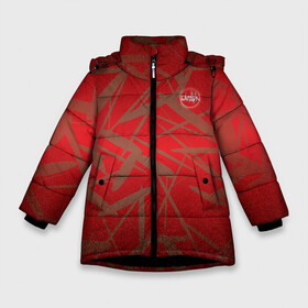 Зимняя куртка для девочек 3D с принтом Бардак Red Gold Theme в Екатеринбурге, ткань верха — 100% полиэстер; подклад — 100% полиэстер, утеплитель — 100% полиэстер. | длина ниже бедра, удлиненная спинка, воротник стойка и отстегивающийся капюшон. Есть боковые карманы с листочкой на кнопках, утяжки по низу изделия и внутренний карман на молнии. 

Предусмотрены светоотражающий принт на спинке, радужный светоотражающий элемент на пуллере молнии и на резинке для утяжки. | бардак | концерт | москва | музыка | рок | рок музыка | россия | русский рок