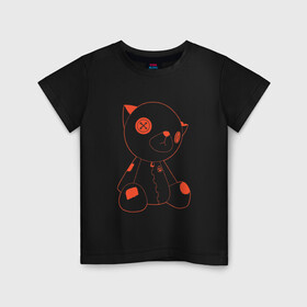 Детская футболка хлопок с принтом Тедди дизайн в Екатеринбурге, 100% хлопок | круглый вырез горловины, полуприлегающий силуэт, длина до линии бедер | игрушки | медведь | музыка | тедди | хоррор