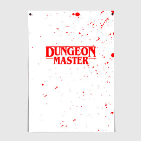 Постер с принтом DUNGEON MASTER BLOOD ГАЧИМУЧИ БЕЛЫЙ в Екатеринбурге, 100% бумага
 | бумага, плотность 150 мг. Матовая, но за счет высокого коэффициента гладкости имеет небольшой блеск и дает на свету блики, но в отличии от глянцевой бумаги не покрыта лаком | aniki | billy | boss | boy | bucks | dark | deep | door | dungeon | fantasy | gachi | gachimuchi | gym | hundred | master | muchi | next | stranger | the | things | three | van | wee | билли | ван | гачи | гачимучи | дела | мучи | 