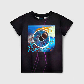 Детская футболка 3D с принтом P.U.L.S.E. - Pink Floyd в Екатеринбурге, 100% гипоаллергенный полиэфир | прямой крой, круглый вырез горловины, длина до линии бедер, чуть спущенное плечо, ткань немного тянется | pink floyd | pinkfloyd | альбом | арт | артрок | дэвид гилмор | пинк флойд | пинкфлойд | прогрессивный | психоделический | ричард райт | роджер уотерс | рок группа | сид барретт | симфонический | спэйс | эйсид