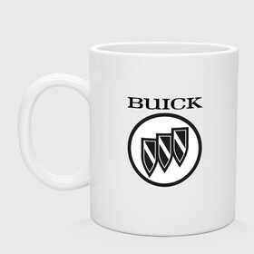 Кружка керамическая с принтом Buick | Black and White Logo в Екатеринбурге, керамика | объем — 330 мл, диаметр — 80 мм. Принт наносится на бока кружки, можно сделать два разных изображения | auto | avista | buick | cascada | enclave | encore | logo | regal | verano | wildcat | авто | автомобиль | ам | бьюик | бюик | лого | логотип | машина | машины | эмблема