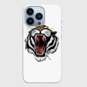 Чехол для iPhone 13 Pro с принтом рык в Екатеринбурге,  |  | зверь | новый год | оскал | подарок | символ года | тигр | хищник