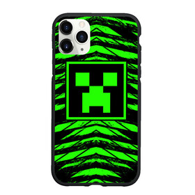 Чехол для iPhone 11 Pro матовый с принтом Майнкрафт Крипер   Minecraft Creeper в Екатеринбурге, Силикон |  | creeper | minecraft | tnt | визер | гаст | голем | грифер | крипер | майнкрафт | моб | страж