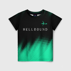 Детская футболка 3D с принтом HELLBOUND   ARROWHEADS   Полутона в Екатеринбурге, 100% гипоаллергенный полиэфир | прямой крой, круглый вырез горловины, длина до линии бедер, чуть спущенное плечо, ткань немного тянется | arrowheads | bound | hell | hellbound | netflix | series | ада | зов | корейский | культура | монстры | полутона | поп | сериал | сериалы