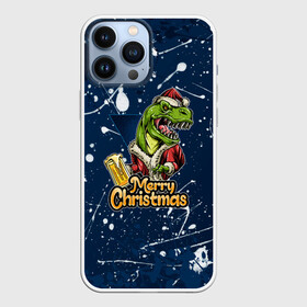 Чехол для iPhone 13 Pro Max с принтом Merry Christmas Пивозавр. в Екатеринбурге,  |  | 2022 | happy new year | merry christmas | год тигра | дино | динозавр | зима близко | нг | новогодний | новый год | новый год 2022 | рождество | снежинки | тигр