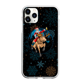 Чехол для iPhone 11 Pro матовый с принтом Олень и Santa. в Екатеринбурге, Силикон |  | 2022 | happy new year | merry christmas | rdnewyear22 | santa | год тигра | зима близко | нг | новогодний | новый год | новый год 2022 | олень | рождество | санта | символ 2022 года | снежинки