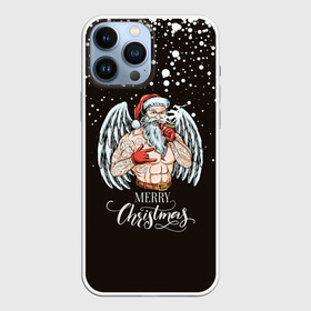 Чехол для iPhone 13 Pro Max с принтом Merry Christmas Santa c Крыльями Ангела. в Екатеринбурге,  |  | 2022 | happy new year | merry christmas | santa | год тигра | зима близко | нг | новогодний | новый год | новый год 2022 | рождество | санта | символ 2022 года | снежинки