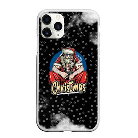 Чехол для iPhone 11 Pro матовый с принтом Merry Christmas Santa с пистолетом. в Екатеринбурге, Силикон |  | 2022 | happy new year | merry christmas | santa | год тигра | зима близко | нг | новогодний | новый год | новый год 2022 | рождество | символ 2022 года | следы от пуль | снежинки