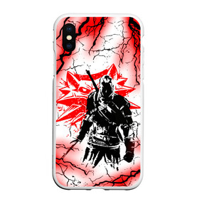 Чехол для iPhone XS Max матовый с принтом THE WITCHER 3 ВЕДЬМАК 3 МОЛНИИ в Екатеринбурге, Силикон | Область печати: задняя сторона чехла, без боковых панелей | geralt | the witcher | the witcher wild hunt | witcher | wolf | аард | аксий | белый волк | ведьмак | ведьмак 3 | волк | геральт | игни | ирден | йенифер | каер морхен | квен | молния | охотник | трисс | цири | школа волка