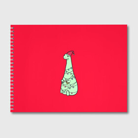 Альбом для рисования с принтом ДИНОЗАВРИК  2022 в Екатеринбурге, 100% бумага
 | матовая бумага, плотность 200 мг. | 2021 | 2022 | динозаврик | динозаврики | динозавры | для друга | для подруги | дракон | дракончик | монст | монстры | новый год | подарок | рекомендации