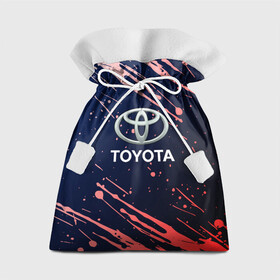 Подарочный 3D мешок с принтом Toyota градиент. в Екатеринбурге, 100% полиэстер | Размер: 29*39 см | Тематика изображения на принте: auto | sport | toyota | авто | автомобиль | бренд | спорт | тойота