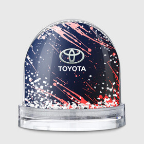 Игрушка Снежный шар с принтом Toyota градиент в Екатеринбурге, Пластик | Изображение внутри шара печатается на глянцевой фотобумаге с двух сторон | auto | sport | toyota | авто | автомобиль | бренд | спорт | тойота