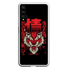 Чехол для Honor 20 с принтом Japanese Red Tiger в Екатеринбурге, Силикон | Область печати: задняя сторона чехла, без боковых панелей | Тематика изображения на принте: 2022 | 2022 год | japa | japan tiger | japanese | japanese tiger | tiger | год тигра | новый год 2022 | новый год тигра | тигр