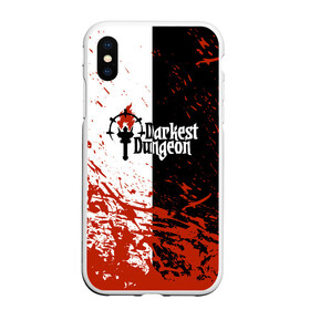 Чехол для iPhone XS Max матовый с принтом Darkest Dungeon | DD | Black White Logo в Екатеринбурге, Силикон | Область печати: задняя сторона чехла, без боковых панелей | Тематика изображения на принте: colour of madness | crimson court | darkest dungeon | game | logo | roguelike | shieldbreaker | the shieldbreaker | игра | лого | логотип | ролевая игра | темнейшее подземелье