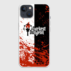 Чехол для iPhone 13 с принтом Darkest Dungeon | DD | Black White Logo в Екатеринбурге,  |  | Тематика изображения на принте: colour of madness | crimson court | darkest dungeon | game | logo | roguelike | shieldbreaker | the shieldbreaker | игра | лого | логотип | ролевая игра | темнейшее подземелье