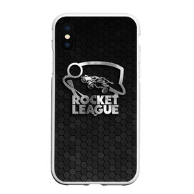 Чехол для iPhone XS Max матовый с принтом Rocket League Metal Logo в Екатеринбурге, Силикон | Область печати: задняя сторона чехла, без боковых панелей | auto | avto | car | race | rocket league | авто | гонки | машина | рокет лига | тачка