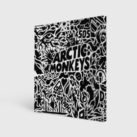 Холст квадратный с принтом Arctic monkeys Pattern в Екатеринбурге, 100% ПВХ |  | alternative | arctic monkeys | metall | music | rock | альтернатива | арктик монкейс | арктические обезьяны | металл | музыка | рок