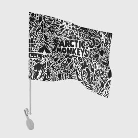 Флаг для автомобиля с принтом Arctic monkeys Pattern в Екатеринбурге, 100% полиэстер | Размер: 30*21 см | alternative | arctic monkeys | metall | music | rock | альтернатива | арктик монкейс | арктические обезьяны | металл | музыка | рок