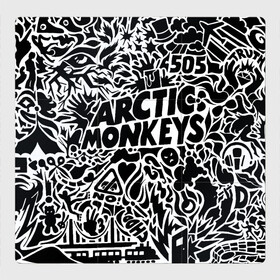 Магнитный плакат 3Х3 с принтом Arctic monkeys Pattern в Екатеринбурге, Полимерный материал с магнитным слоем | 9 деталей размером 9*9 см | alternative | arctic monkeys | metall | music | rock | альтернатива | арктик монкейс | арктические обезьяны | металл | музыка | рок