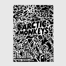 Постер с принтом Arctic monkeys Pattern в Екатеринбурге, 100% бумага
 | бумага, плотность 150 мг. Матовая, но за счет высокого коэффициента гладкости имеет небольшой блеск и дает на свету блики, но в отличии от глянцевой бумаги не покрыта лаком | alternative | arctic monkeys | metall | music | rock | альтернатива | арктик монкейс | арктические обезьяны | металл | музыка | рок