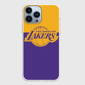 Чехол для iPhone 13 Pro Max с принтом LAKERS LINE HEXAGON SPORT в Екатеринбурге,  |  | america | basketball | hexagon | kobe bryant | la | la lakers | lakers | los angeles lakers | nba | usa | баскетбол | гексагон | геометрия | кобе брайант | лос анджелес лейкерс | нба | соты | сша