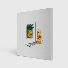 Холст квадратный с принтом HERES PINEAPPLE в Екатеринбурге, 100% ПВХ |  | Тематика изображения на принте: here | is | johnny | mem | meme | memes | pineapple | pizza | shining | ананас | джонни | мем | мемы | пица | пицца | сияние | это