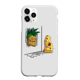 Чехол для iPhone 11 Pro матовый с принтом HERES PINEAPPLE в Екатеринбурге, Силикон |  | Тематика изображения на принте: here | is | johnny | mem | meme | memes | pineapple | pizza | shining | ананас | джонни | мем | мемы | пица | пицца | сияние | это