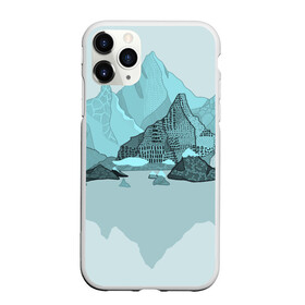 Чехол для iPhone 11 Pro матовый с принтом Голубой горный пейзаж с темно-серыми тенями в Екатеринбурге, Силикон |  | голубые горы | горный | горный массив | горный пейзаж | горы | горы в снегу | для сноуборда | для туристов | заснеженные горы | зимние горы | зимний | лыжный | снежные горы | сноуборд