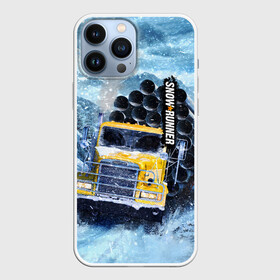 Чехол для iPhone 13 Pro Max с принтом SnowRunner грузовик в Екатеринбурге,  |  | auto | car | mudrunner | snow runner | snowrunner | авто | бездорожье | внедорожник | вождение | грузовик | дальнобойщики | машина | симулятор | снег | тягач | фура