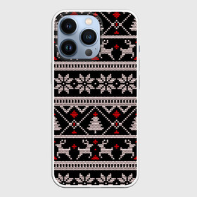 Чехол для iPhone 13 Pro с принтом DEER SWEATER | СВИТЕР С ОЛЕНЯМИ в Екатеринбурге,  |  | 2022 | christmas | cold | deer | merry | new | snow | winter | year | буря | вязаный | год | елка | елки | ель | зима | лес | метель | мороз | новый | олени | олень | оленями | рождество | с | свитер | снег | снежинка | снежинки | холод