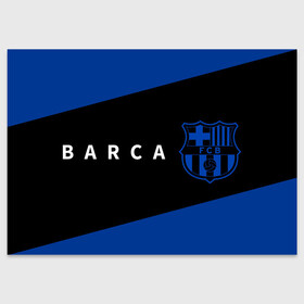 Поздравительная открытка с принтом БАРСА   Полосы в Екатеринбурге, 100% бумага | плотность бумаги 280 г/м2, матовая, на обратной стороне линовка и место для марки
 | barca | barcelona | barsa | barselona | fcb | logo | messi | барса | барселона | знак | клуб | лого | логотип | логотипы | месси | полосы | символ | символы | футбол | футбольная | футбольный