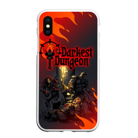 Чехол для iPhone XS Max матовый с принтом DARKEST DUNGEON   ТЕМНЕЙШЕЕ ПОДЗЕМЕЛЬЕ в Екатеринбурге, Силикон | Область печати: задняя сторона чехла, без боковых панелей | darkest dungeon | darkest dungeon 2 | ад | готика | игра | огонь | пламя | темнейшее подземелье | ужасы